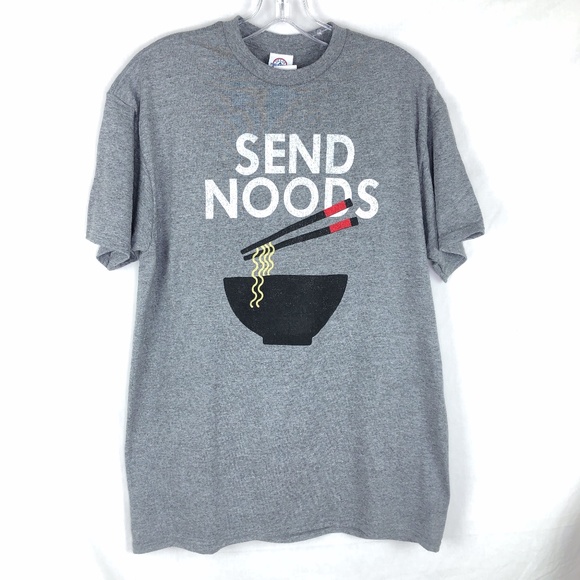 Tops - 🦄 2/$20 NWT Send Noods Gray T-Shirt